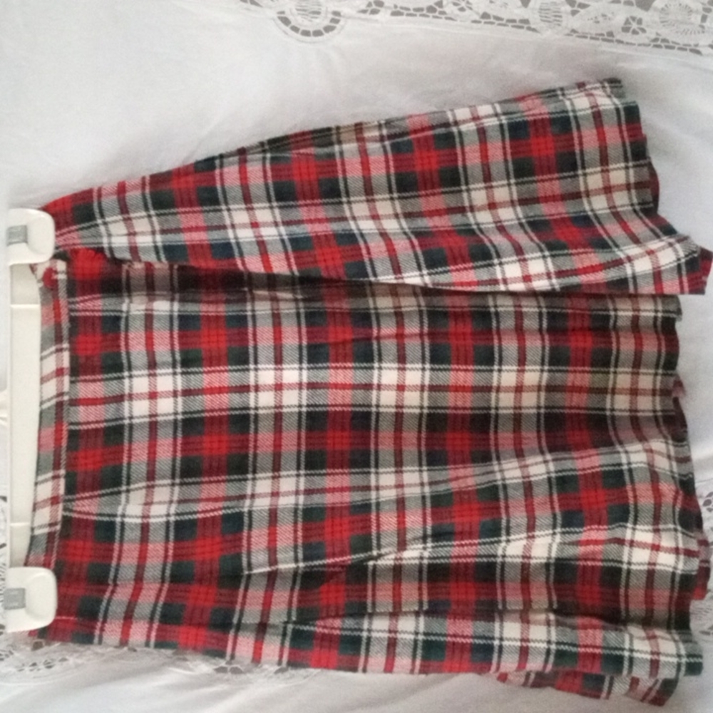 Garland plaid kilt skirt